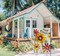 Spring Flowers Garden Flag 12x18 Inch Double Sided,Hello Sunshine Sunflower Daisy Small Yard Flags for Outdoor,Summer Seasonal Decoration for Farmhouse Holiday Outside